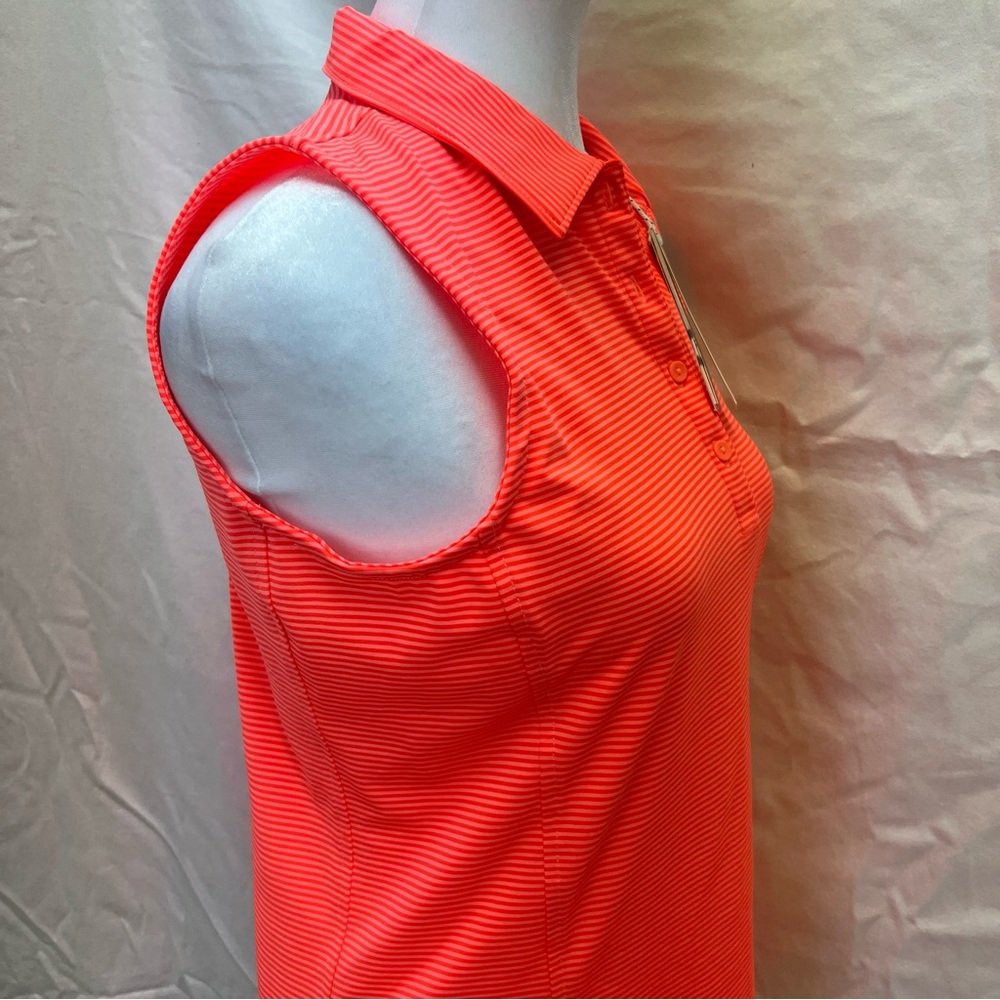 NWT Vineyard Vines performance sleeveless striped golf polo. - Picture 7 of 10